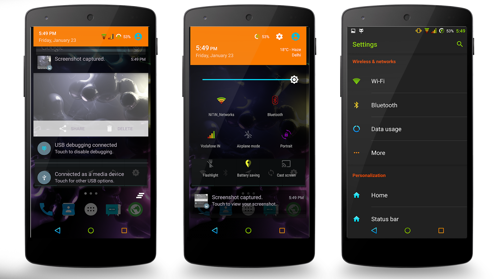 Android color theme